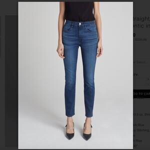 3x1 NYC W3 Straight Leg Authentic High Rise Jean in Lex Dark Wash 26 / 2